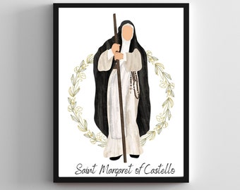 Saint Margaret of Castello Print: Catholic Home Decor (Downloadable)