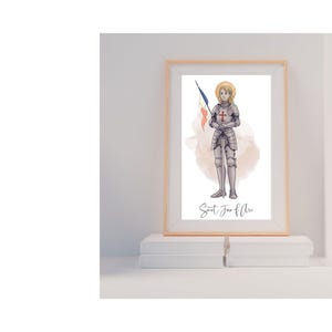 Joan of Arc, Catholic Saint Print