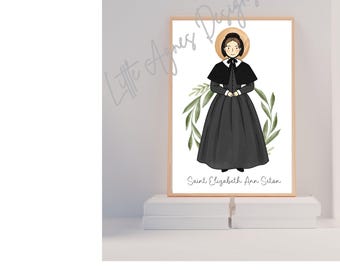 Saint Elizabeth Ann Seton, Catholic Saint Print