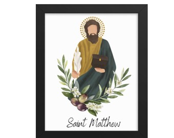 Saint Matthew Catholic Art Print: Catholic Home Decor (Digital Download)