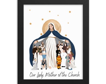 Our Lady Mother of the Church Print: Catholic Home Decor (Digital Download)