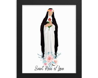 Rose von Lima Kunst: Katholische Dekoration (Digitaler Download)