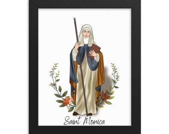 Saint Monica Catholic Art Print: Catholic Home Decor (Digital Download)