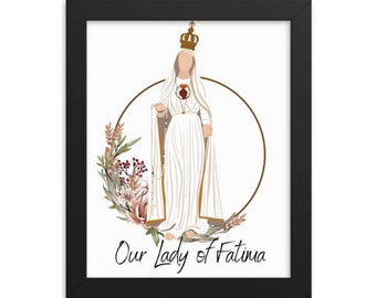 Our Lady of Fatima Print: Catholic Home Decor (5x7) (Digital Download)
