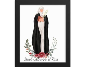 Saint Catherine of Ricci Print: Catholic Home Decor (Digital Download)
