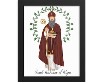 Saint Nicholas of Myra Print: Catholic Home Decor (Digital Download)