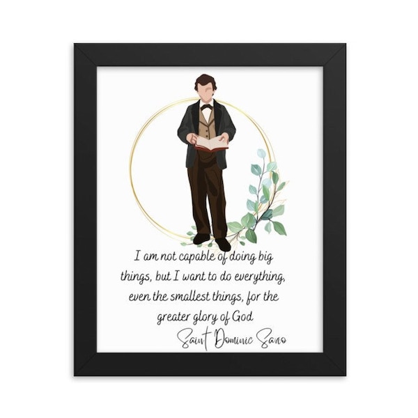 Saint Dominic Savio,DOWNLOADABLE PRINT 8x11, Catholic printable wall art, Catholic home decor, Catholic art, Digital art print