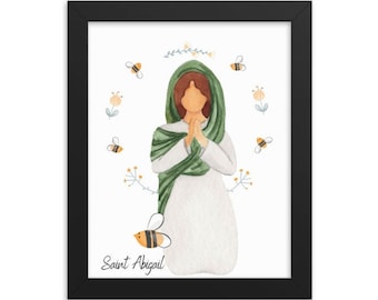 Saint Abigail Catholic Art Print: Catholic Home Decor (Digital Download)
