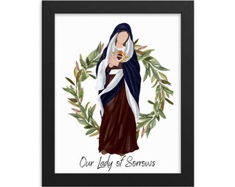 Our Lady of Sorrows Print: Catholic Home Decor (Digital Download)