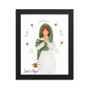 Saint Abigail Catholic Art Print: Catholic Home Decor (Digital Download)