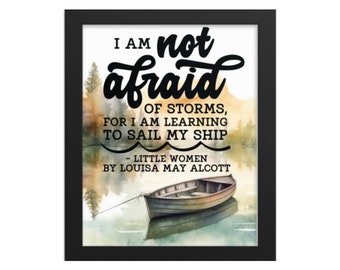 Louisa May Alcott Quote Print: Literary Wall Art (Digital Download)