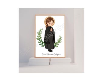 Saint Gemma Galgani, Catholic Saint Print