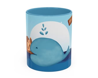 Jonah and the whale, Catholic Coffee Mug, Biblical Mug