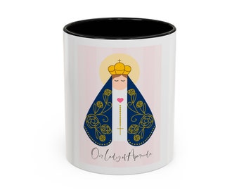 Our Lady of Aparecida Catholic Coffee Mug, Marian Mug