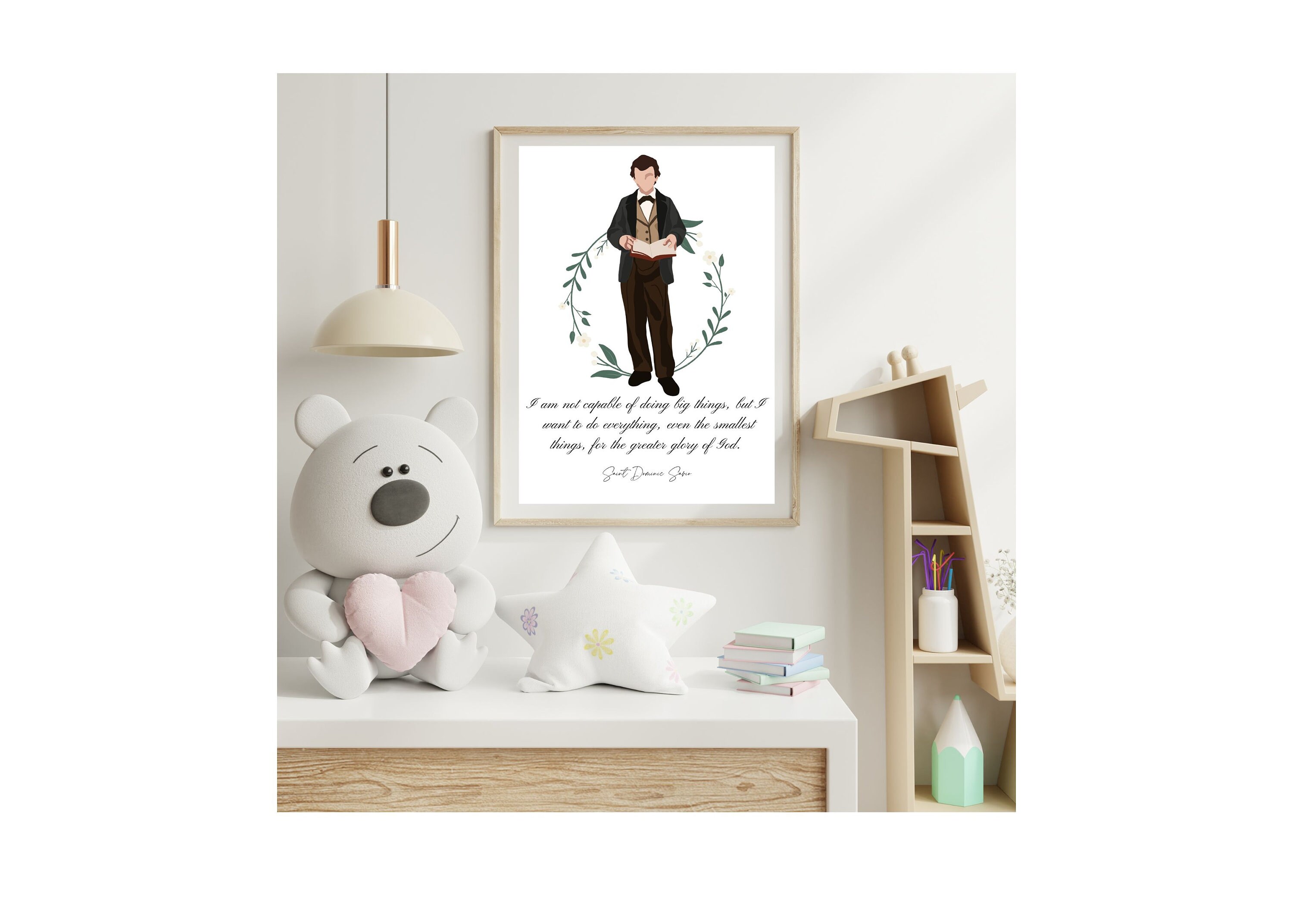 Saint Dominic Savio Catholic Art Print: Home Decor (digital Download ...