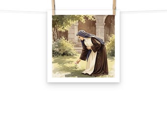 St Therese  Art Print, Catholic Gifts