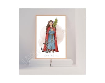 Saint Philomena, Catholic Saint Print