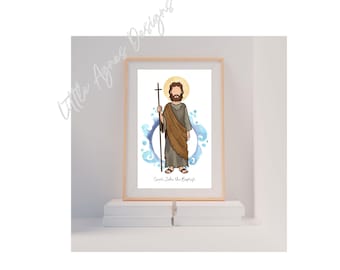 Saint John the Baptist, Catholic Saint Print