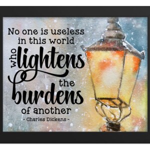 Charles Dickens Quote Print: Inspirational Wall Art (Digital Download)