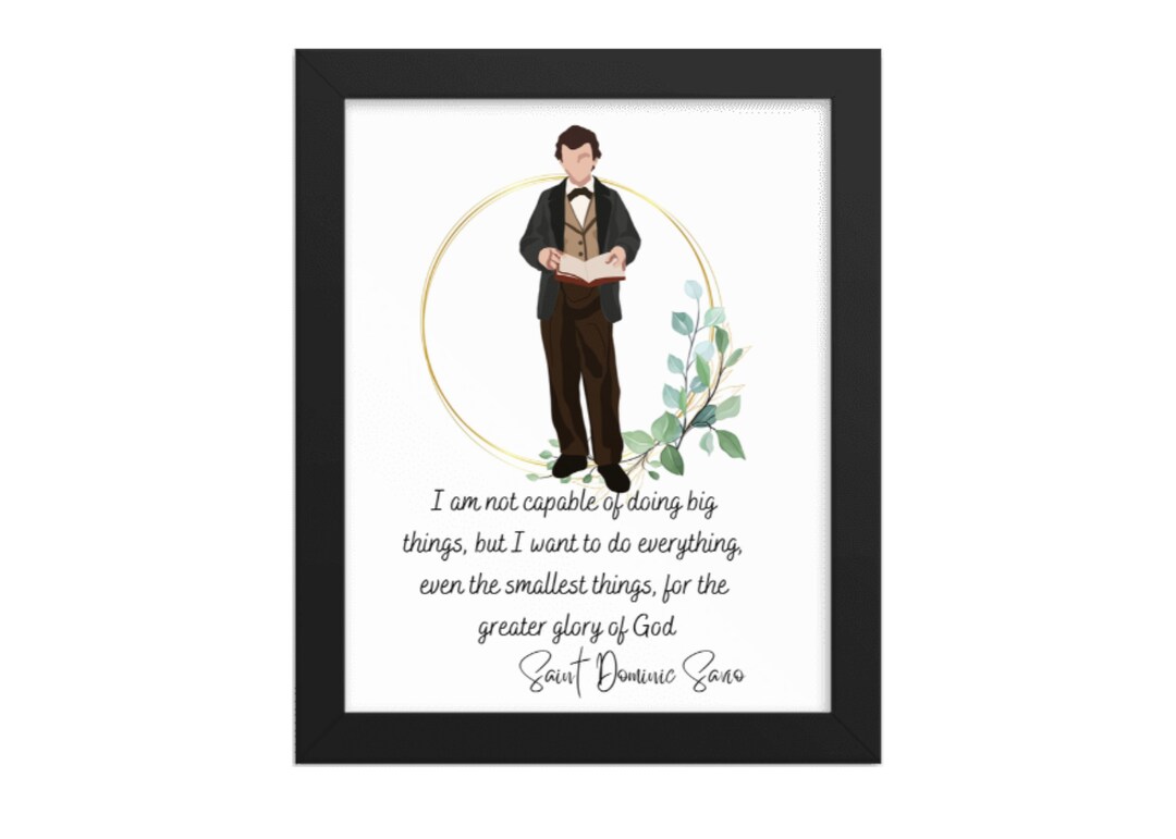 Saint Dominic Savio Catholic Art Print: Catholic Home Decor (digital ...