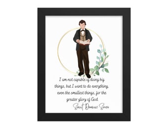 Saint Dominic Savio Catholic Art Print: Catholic Home Decor (Digital Download)