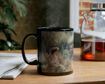Emma Watercolor Mug, Jane Austin Quote