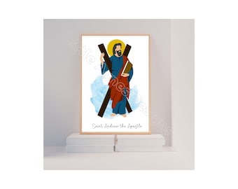 Saint Andrew the Apostle, Catholic Saint Print