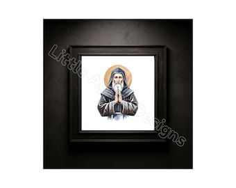 Saint Charbel, Catholic Saint Print