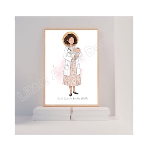 Print Saint Gianna Molla, katholieke heilige