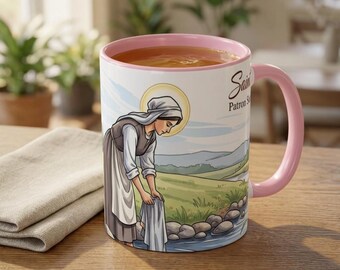 Saint Hunna Patron Saint Laundry Mug | Catholic Ceramic Coffee Cup