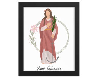 Saint Philomena Catholic Art Print: Home Decor (Downloadable)