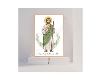 Saint Jude, Catholic Saint Print