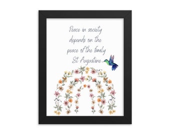 Saint Augustine Quote Print: Catholic Home Decor (5x7 Digital Download)