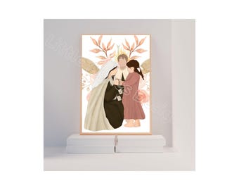 Our Lady of Mount Carmel 8x10, Catholic Saint Prints