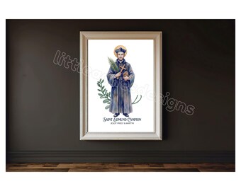 Saint Edmund Campion, Catholic Saint Print