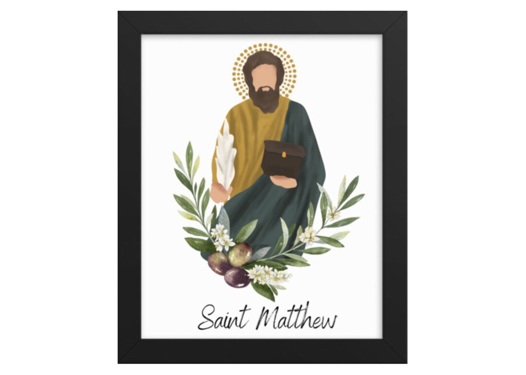 Saint Mathew the Apostle, DOWNLOADABLE PRINT, Catholic Printable Wall ...
