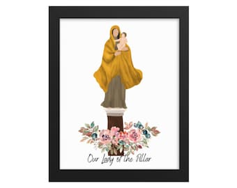 Our Lady of the Pillar Print: Catholic Wall Art (5x7 Digital Download)
