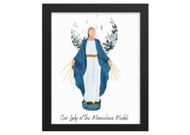 Our Lady of the Miraculous Medal Print: Catholic Home Decor (digital ...