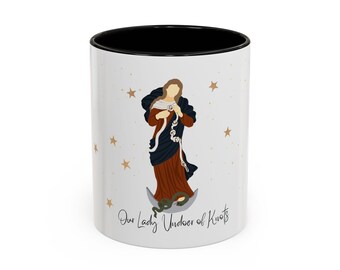 Our Lady Undoer of Knots Catholic Coffee Mug