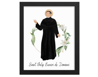 Saint Philip Benizi Catholic Art Print: Home Decor (Digital Download)
