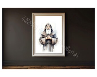 Saint Charbel, Catholic Saint Print