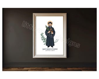 Saint Edmund Campion, Catholic Saint Print