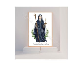 Saint Bridgid, Catholic Saint Print