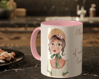 Elizabeth Bennet Mug: Pride and Prejudice Book Quote, Jane Austen Gift