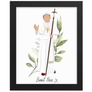 San Pio X, STAMPA SCARICABILE, Arte murale cattolica stampabile, Arredamento cattolico per la casa, Arte cattolica, Stampa artistica digitale, Santi cattolici