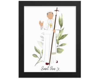São Pio X, IMPRESSÃO PARA DOWNLOAD, Arte de parede católica para impressão, Decoração de casa católica, Arte católica, Impressão de arte digital, Santos católicos