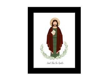 Saint John the Apostle, Catholic Saint Print