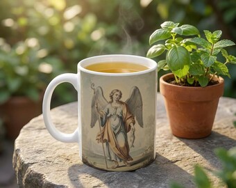 Saint Raphael the Archangel Coffee Mug, Catholic Gifts