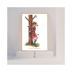 Saint Sebastian, Catholic Saint Print