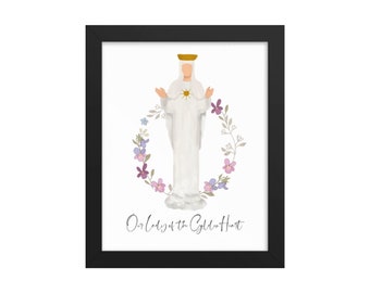 Our Lady of the Golden Heart, Blessed Mother Digital Print, Catholic printable, Catholic prints
